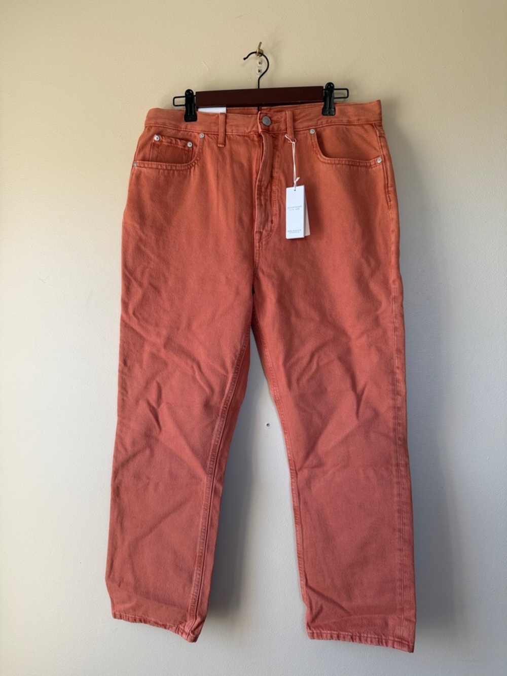 NWT Outerknown S.E.A. Jeans - Dune High Rise - Burnt Orange - 31